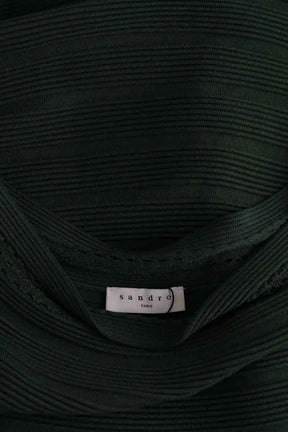 Robe Sandro Vert en Viscose
