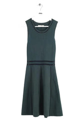 Robe Sandro Vert en Viscose, taille S - Seconde Main