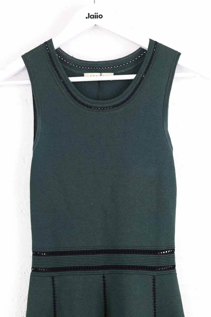 Robe Sandro Vert en Viscose