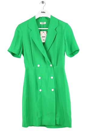 Robe Sandro Vert en Viscose, taille XS - Seconde Main
