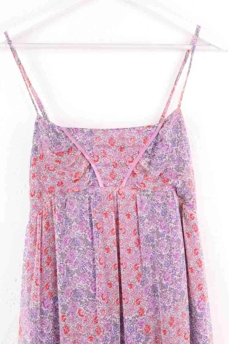 Robe Sandro Violet en Soie
