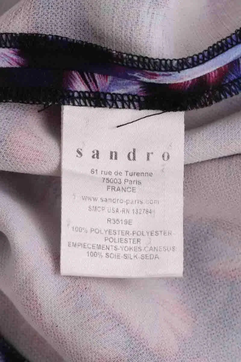 Robe Sandro Violet en Synthétique