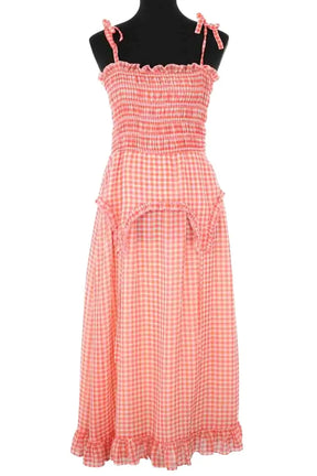 Robe Sandy Liang Rose en Polyester, taille XS - Seconde Main