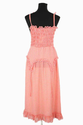 Robe Sandy Liang Rose en Polyester
