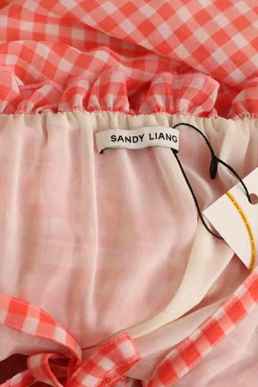 Robe Sandy Liang Rose en Polyester