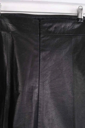 Robe sans manches Chanel Noir en Cuir