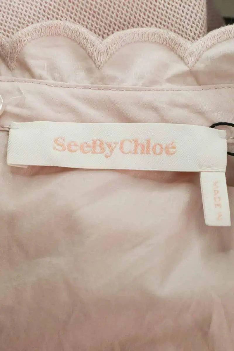 Robe See By Chloé Rose en Coton