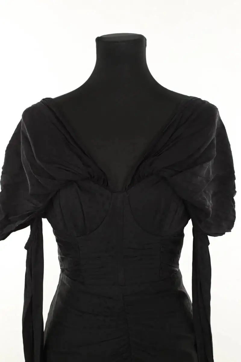 Robe Self-Portrait Noir en Synthétique