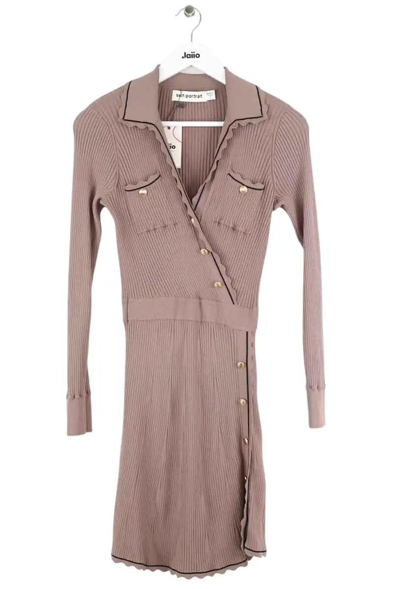 Robe Self-Portrait Violet en Coton, taille S - Seconde Main