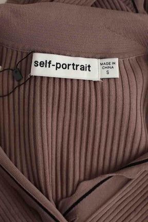 Robe Self-Portrait Violet en Coton