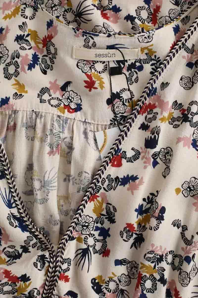 Robe Sessun Beige en Synthétique