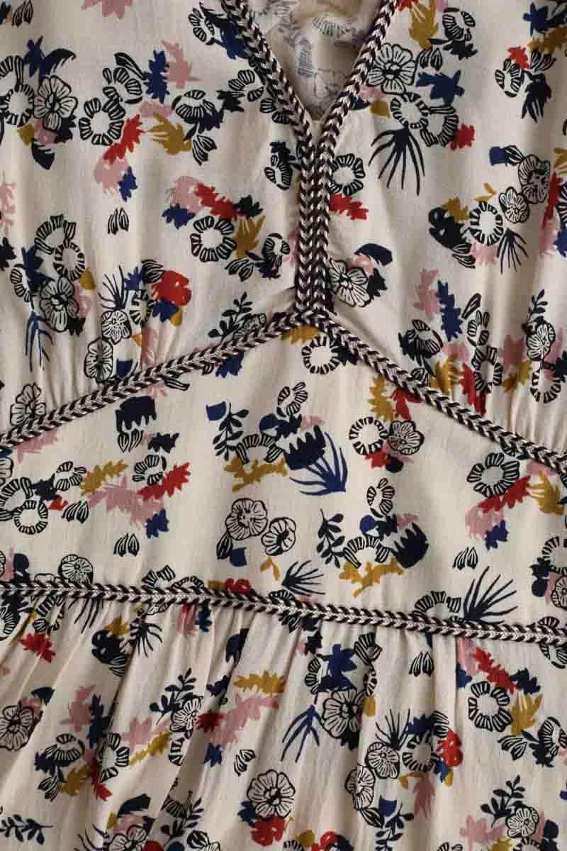 Robe Sessun Beige en Synthétique