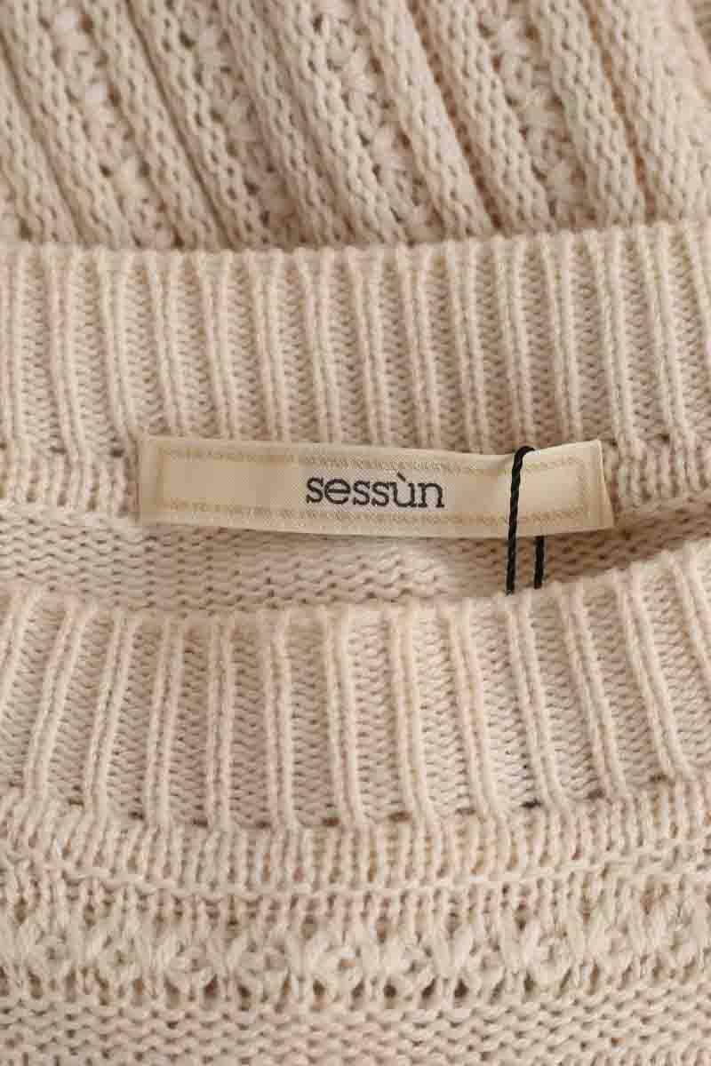 Robe Sessun Beige en Synthétique