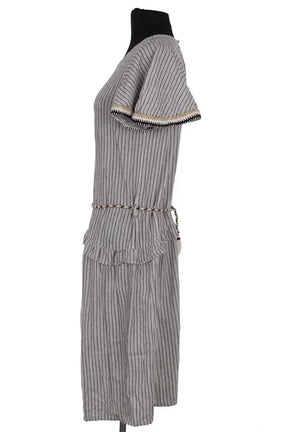 Robe Sessun Blanc en Coton