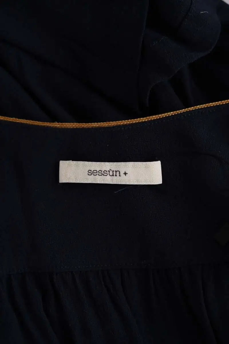 Robe Sessun Jima Bleu en Viscose