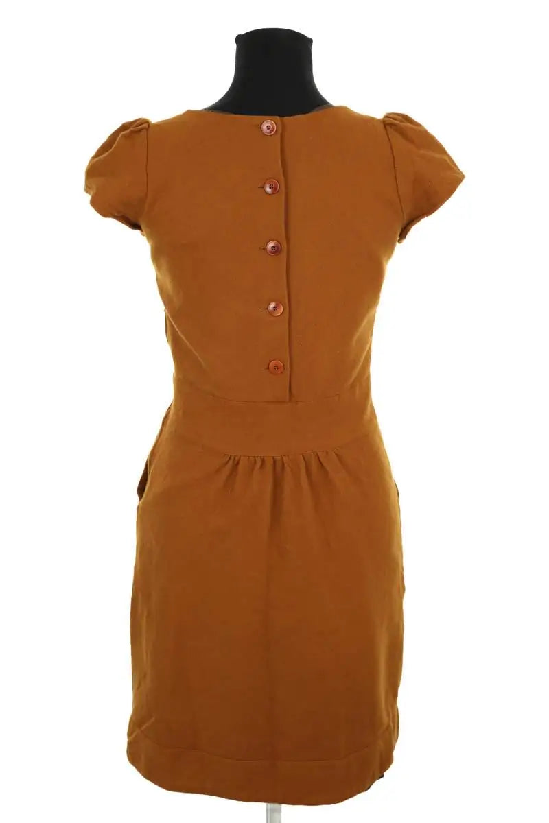 Robe Sessun Lacey Marron en Laine