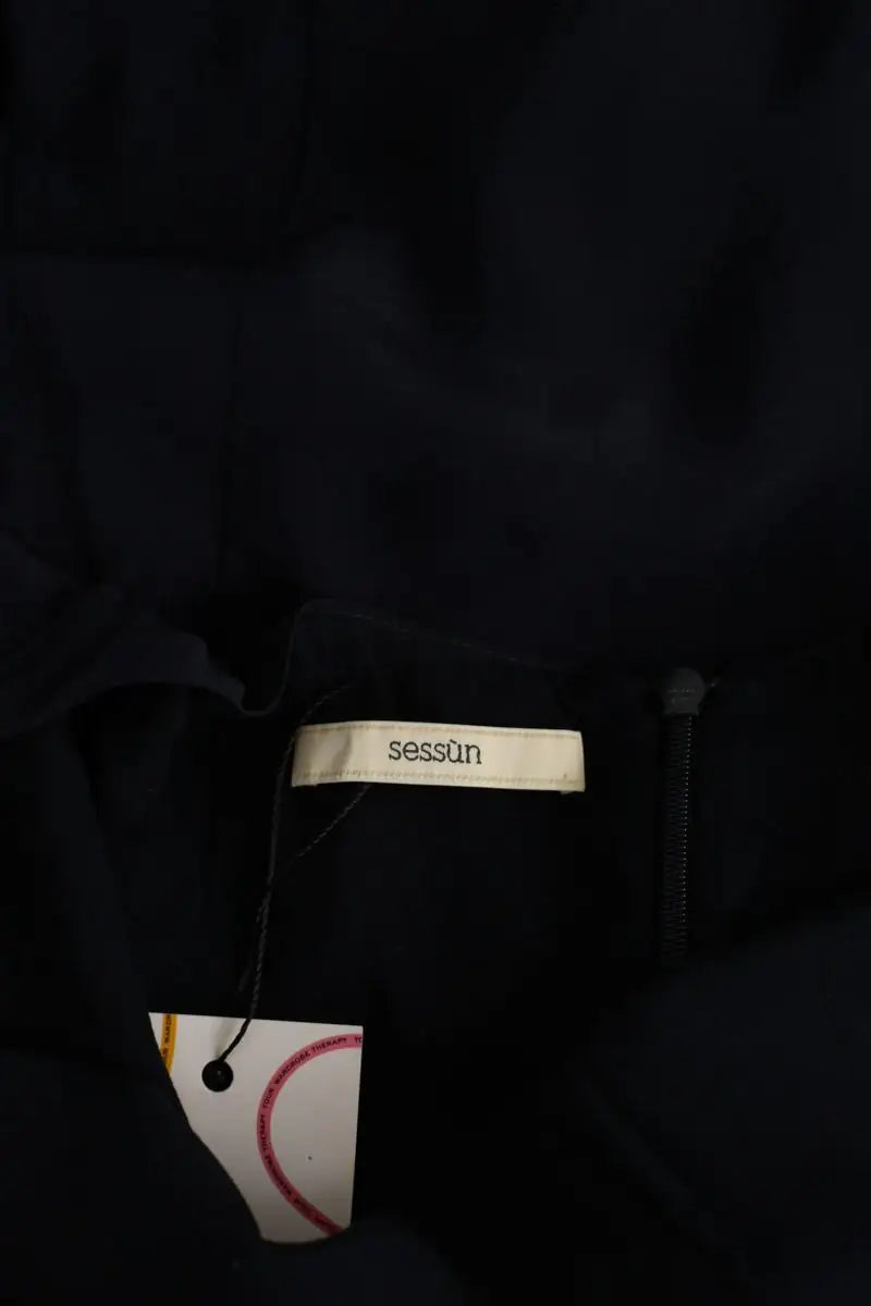 Robe Sessun Marine en Soie