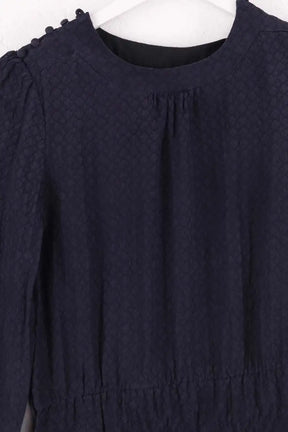 Robe Sessun Marine en Soie