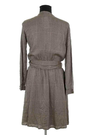 Robe Sessun Marron en Synthétique