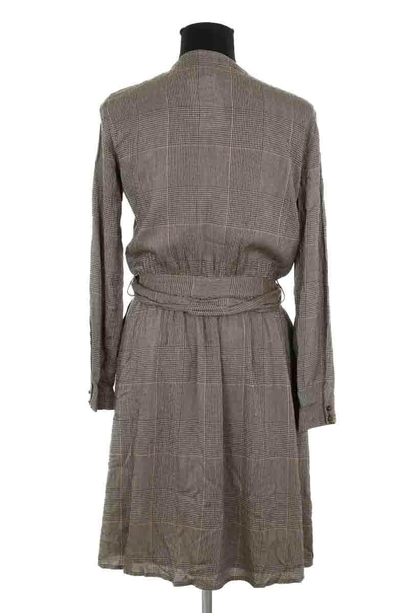 Robe Sessun Marron en Synthétique