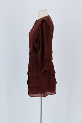 Robe Sessun Marron en Viscose