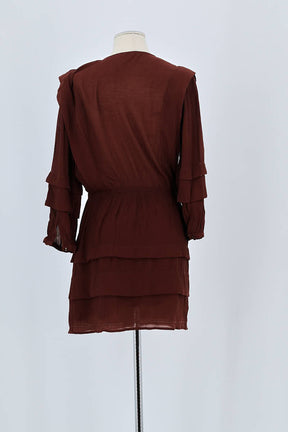 Robe Sessun Marron en Viscose
