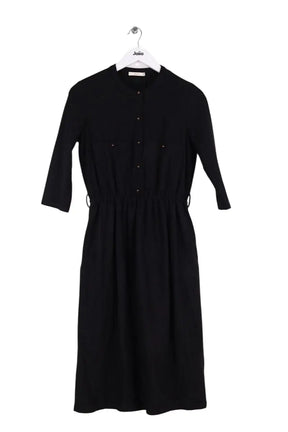 Robe Sessun Noir en Laine, taille S - Seconde Main