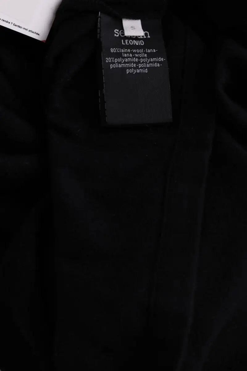 Robe Sessun Noir en Laine
