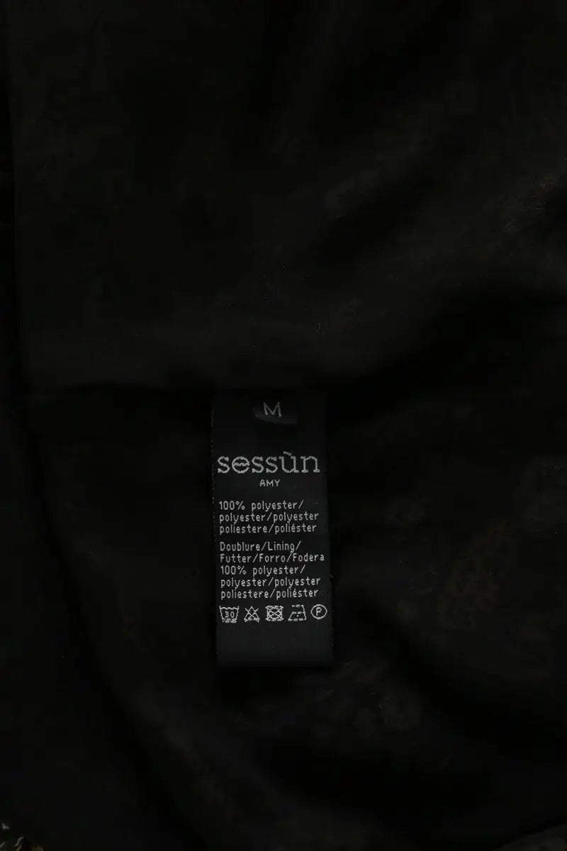 Robe Sessun Noir en Polyester