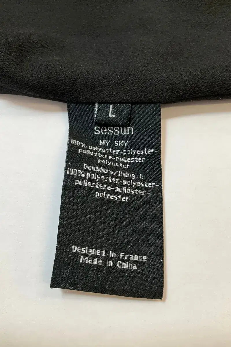 Robe Sessun Noir en Synthétique