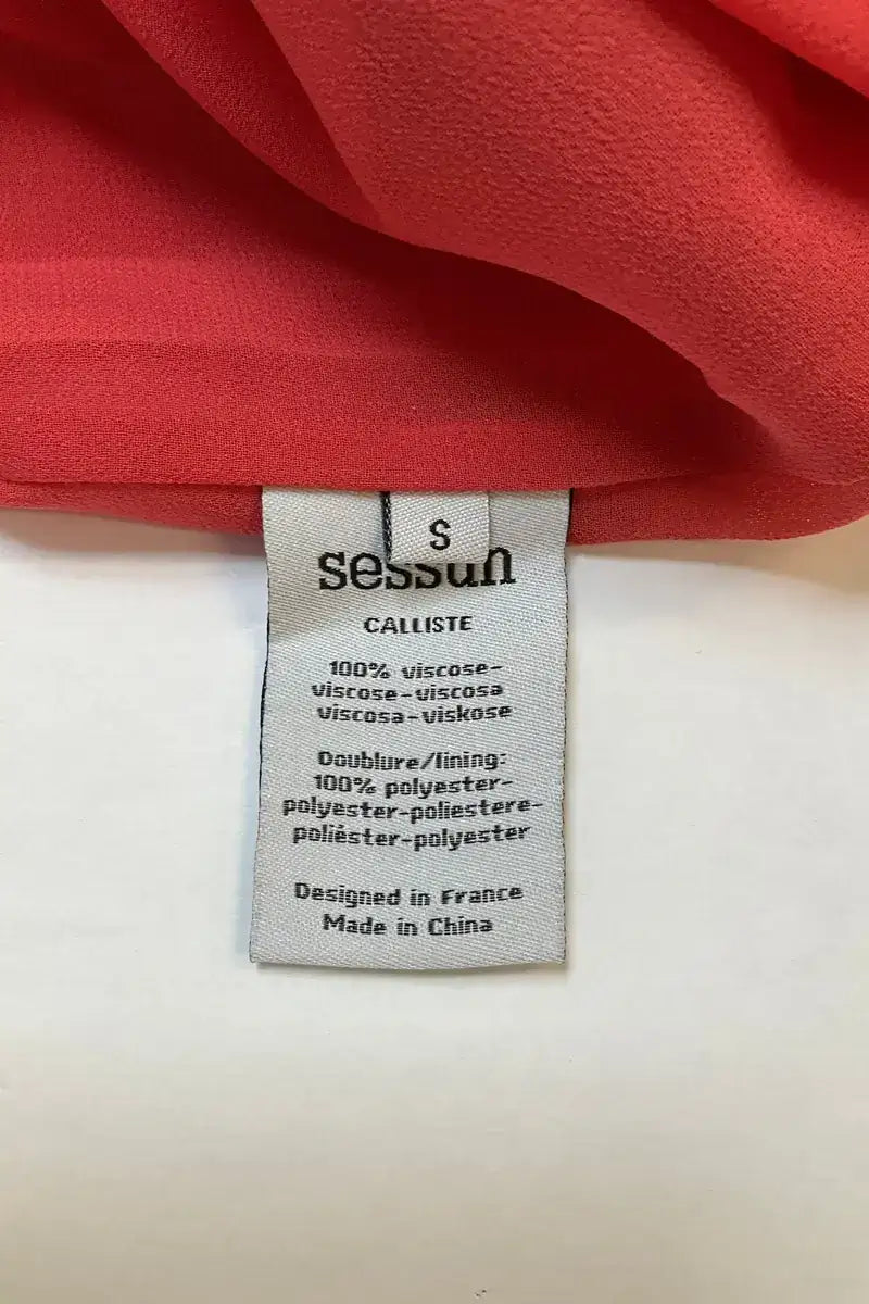 Robe Sessun Orange en Synthétique