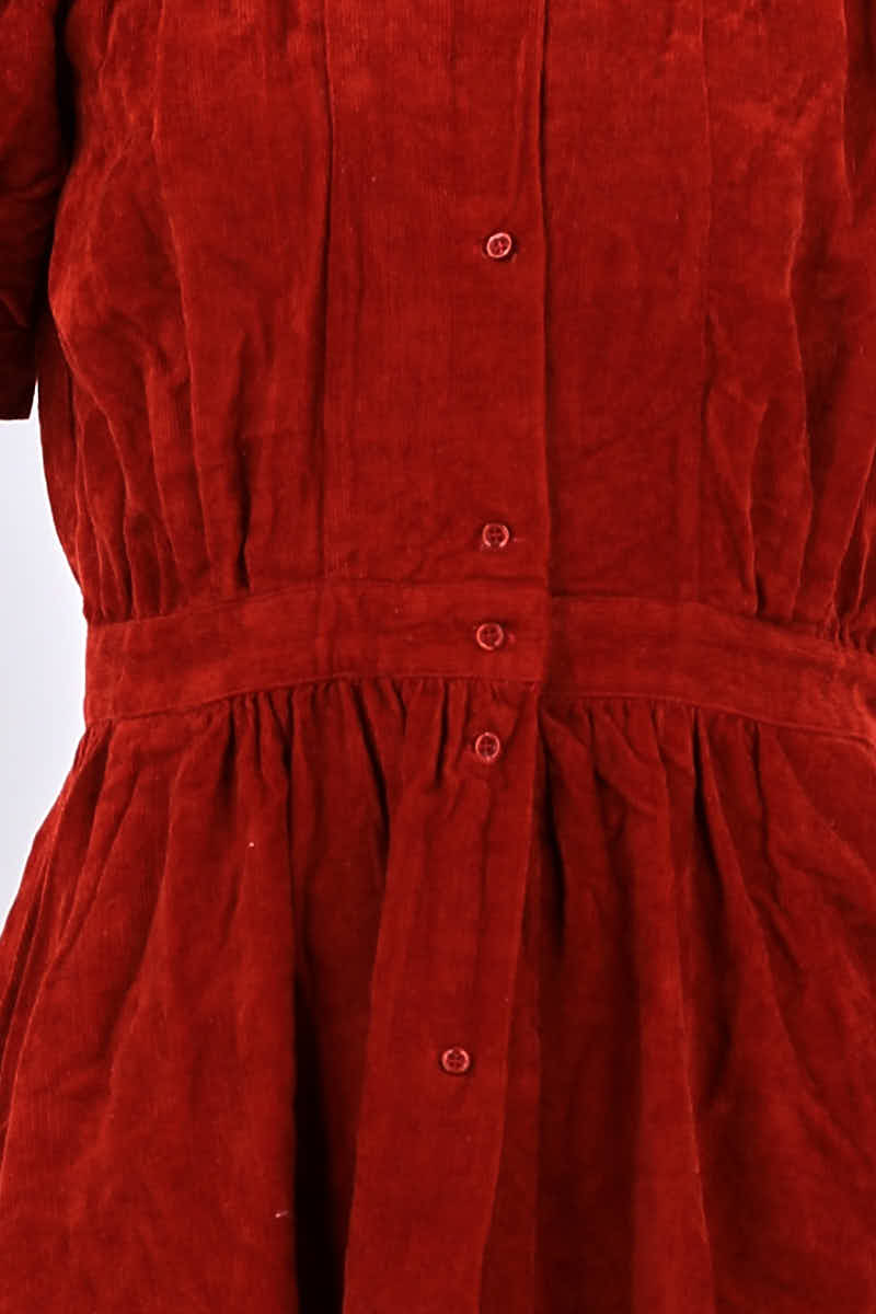 Robe Sessun Rouge en Coton