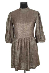 Robe Sessun Ruby Doré en Viscose, taille M - Seconde Main