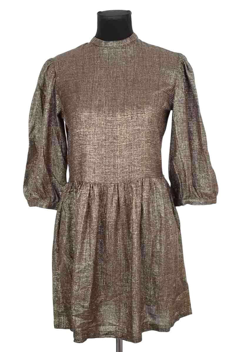 Robe Sessun Ruby Doré en Viscose, taille M - Seconde Main