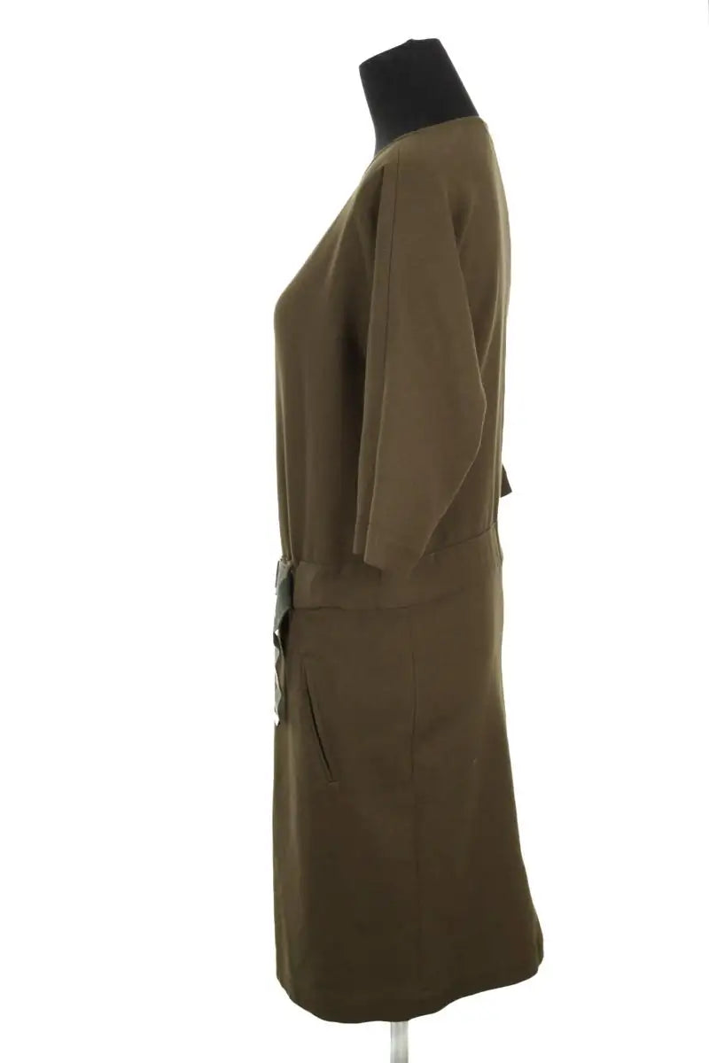 Robe Sessun See saw Kaki en Polyester