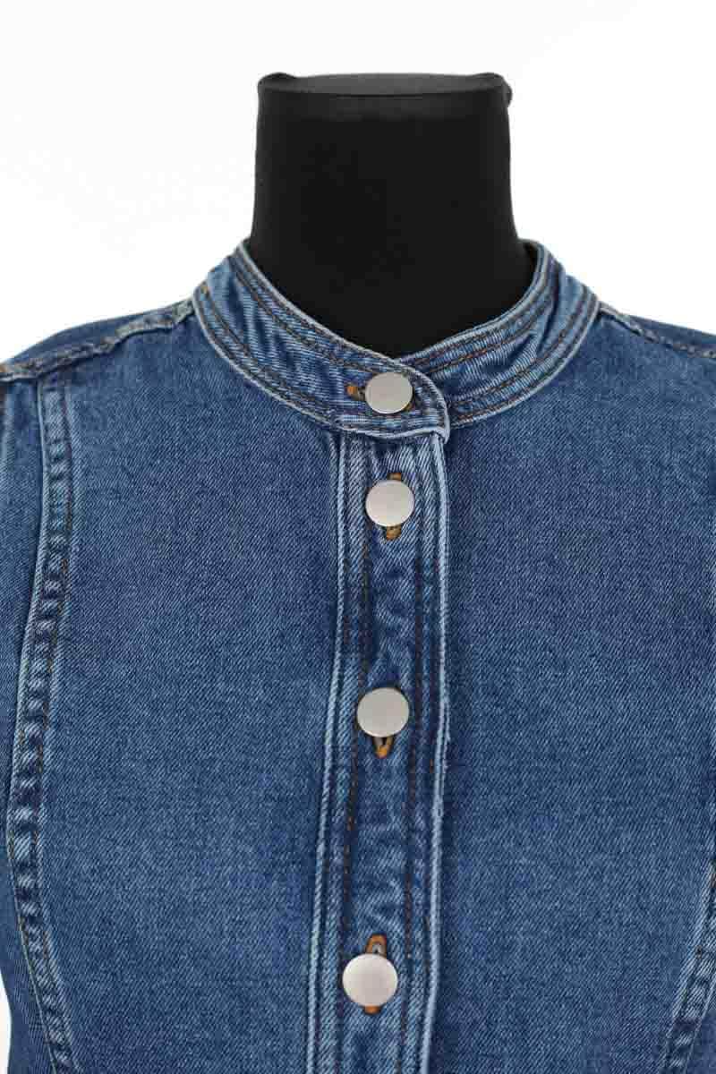 Robe Sézane Alberta Bleu en Coton