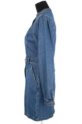 Robe Sézane Alberta Bleu en Coton