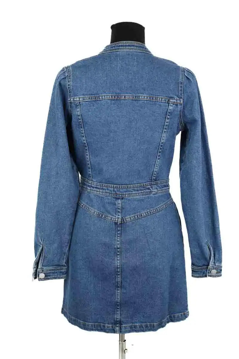 Robe Sézane Alberta Bleu en Coton