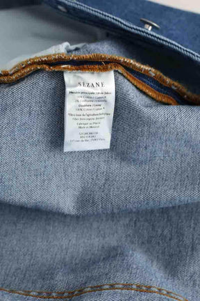 Robe Sézane Alberta Bleu en Coton