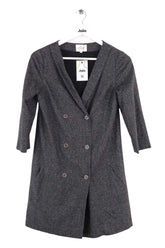 Robe Sézane Anthracite en Laine, taille XS - Seconde Main
