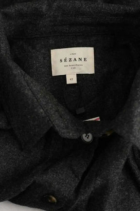 Robe Sézane Anthracite en Viscose