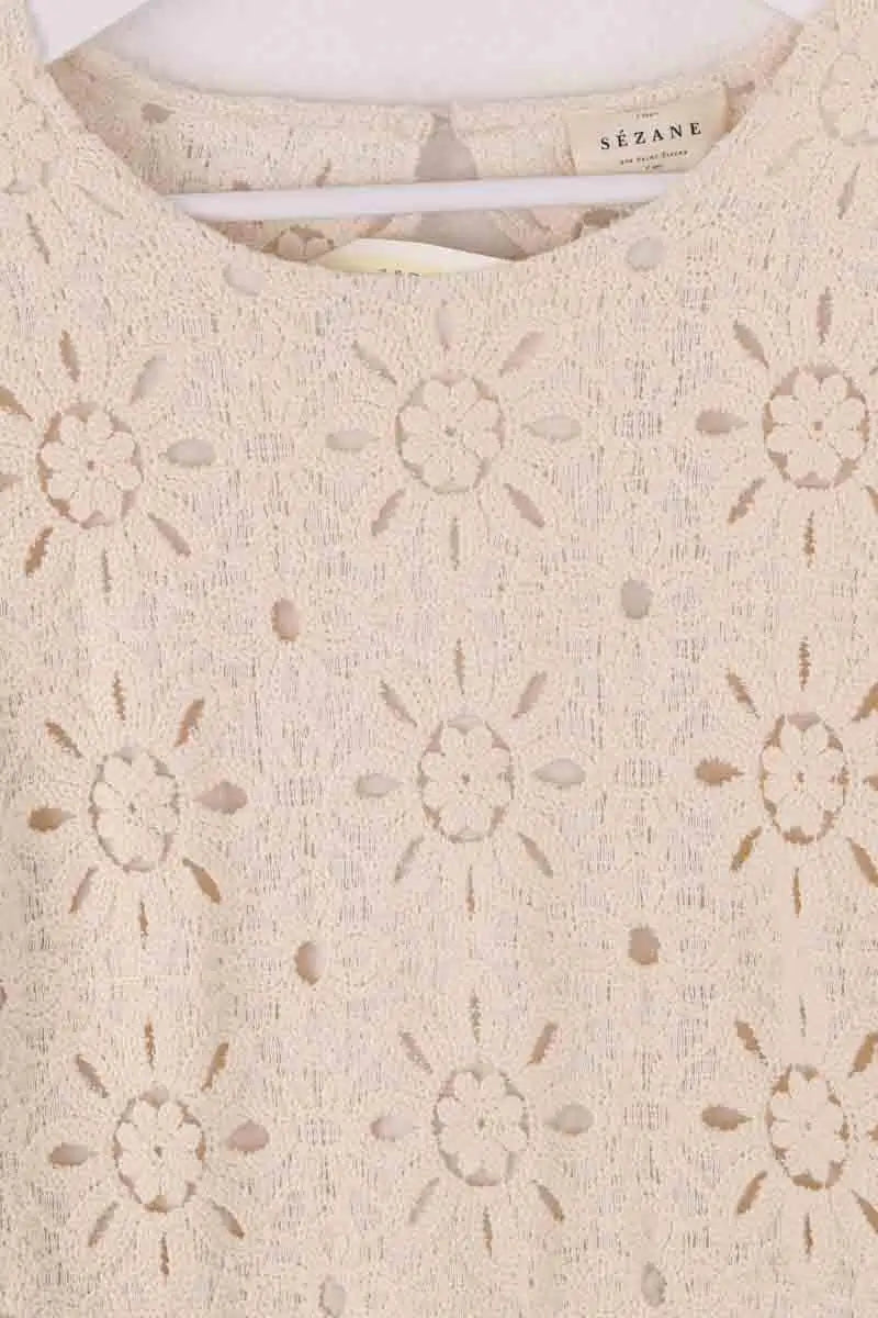 Robe Sézane Beige en Coton