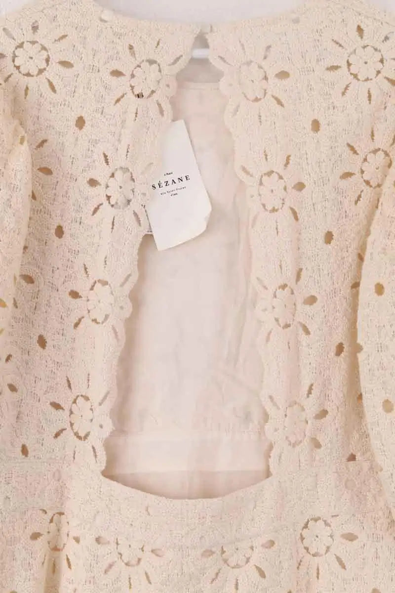 Robe Sézane Beige en Coton