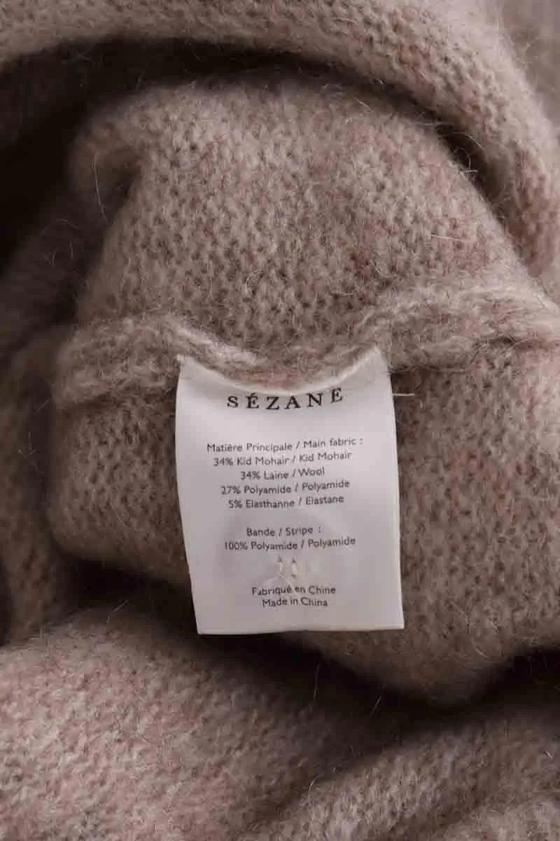 Robe Sézane Beige en Laine