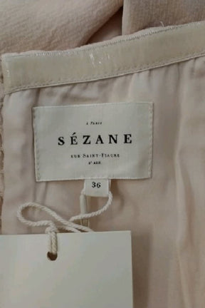 Robe Sézane Beige en Polyester