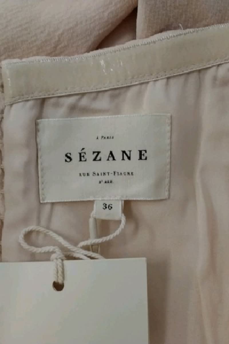 Robe Sézane Beige en Polyester