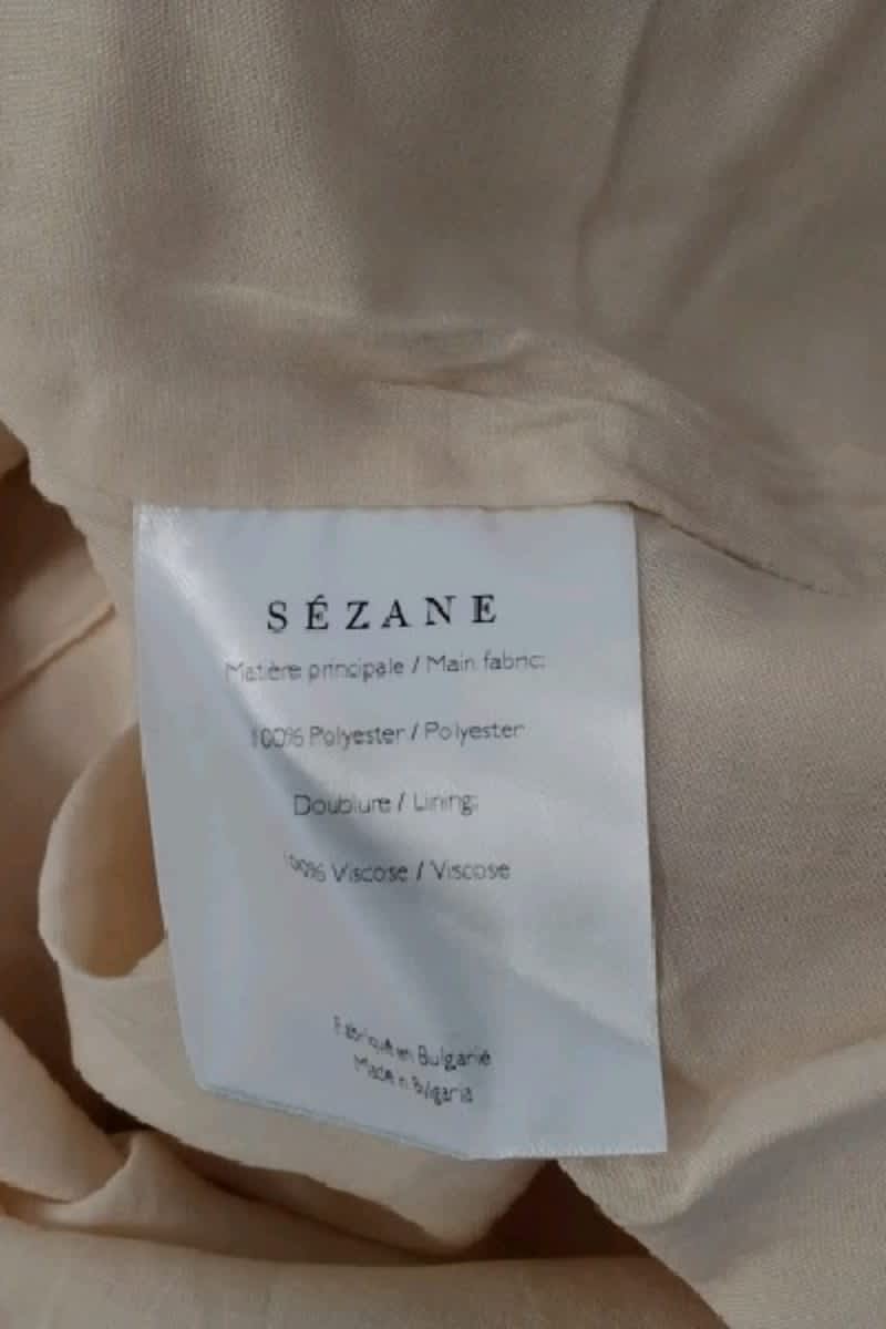 Robe Sézane Beige en Polyester