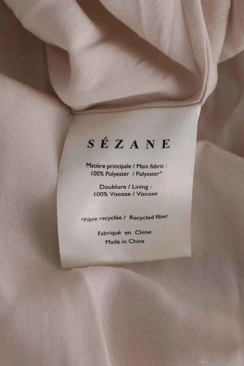 Robe Sézane Beige en Synthétique