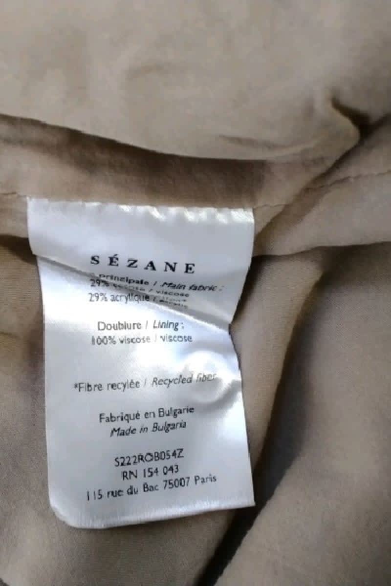 Robe Sézane Beige en Viscose