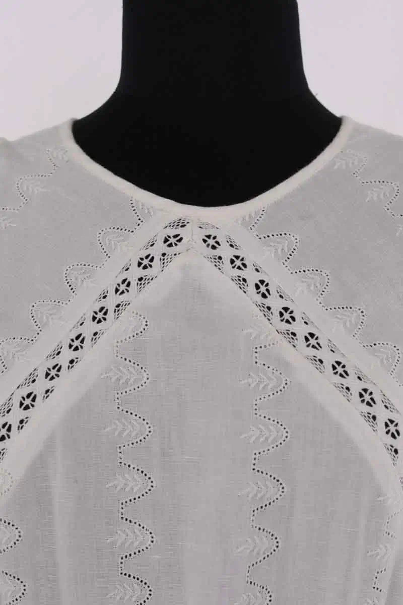 Robe Sézane Blanc en Coton